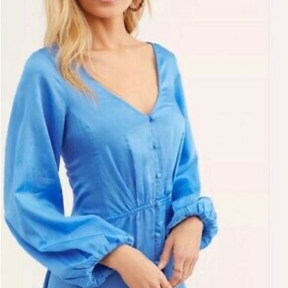 NWT Free People Later Days Midi Dress - Picture 3 of 11